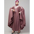 Designer embroidery Irani Kaftan - Mauve Pink